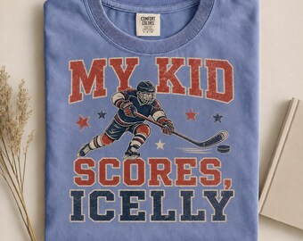 Camiseta de regalo para mamás aficionadas al hockey: perfecta para mamás orgullosas.