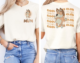 Camiseta Cool Mum Chilli, Camiseta Retro RAD MOM, Camiseta Bluey Cool Mom, Camiseta Bluey Mum, Camiseta Bluey para el Día de la Madre, Camiseta para el Día de la Madre