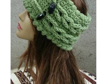 INSTANT DOWLOAD Oversize Knit Look Braids Headband Ear warmer -  Crochet Pattern