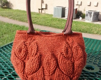 INSTANT DOWNLOAD Branches of Leaves Handbag– Crochet Pattern