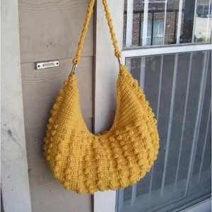 INSTANT DOWNLOAD Natalia Hobo Crochet Tote Bag  - Pattern