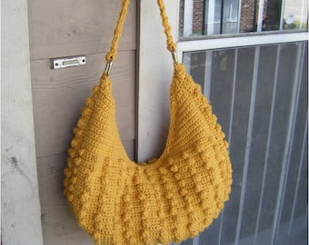 INSTANT DOWNLOAD Natalia Hobo Crochet Tote Bag  - Pattern