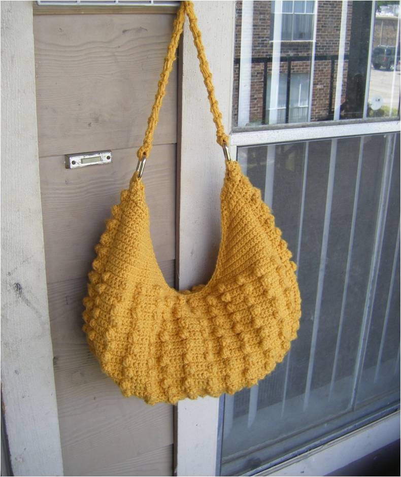 Beaded Crochet Hobo Bag Purse Pattern - Croyden Crochet