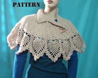 INSTANT DOWNLOAD Pineapples Capelet or Ponchos - Crochet Pattern