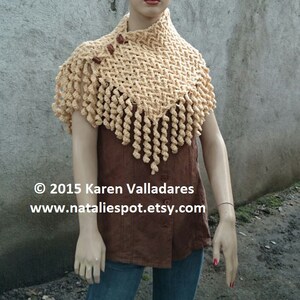 INSTANT DOWNLOAD Zigzag Curly Neck Warmer Scarf Crochet Pattern image 3