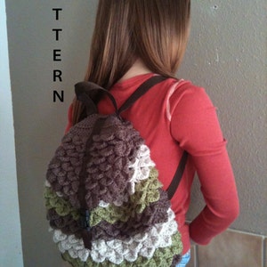 INSTANT DOWNLOAD Crochet Crocodile Backpack Pattern image 3