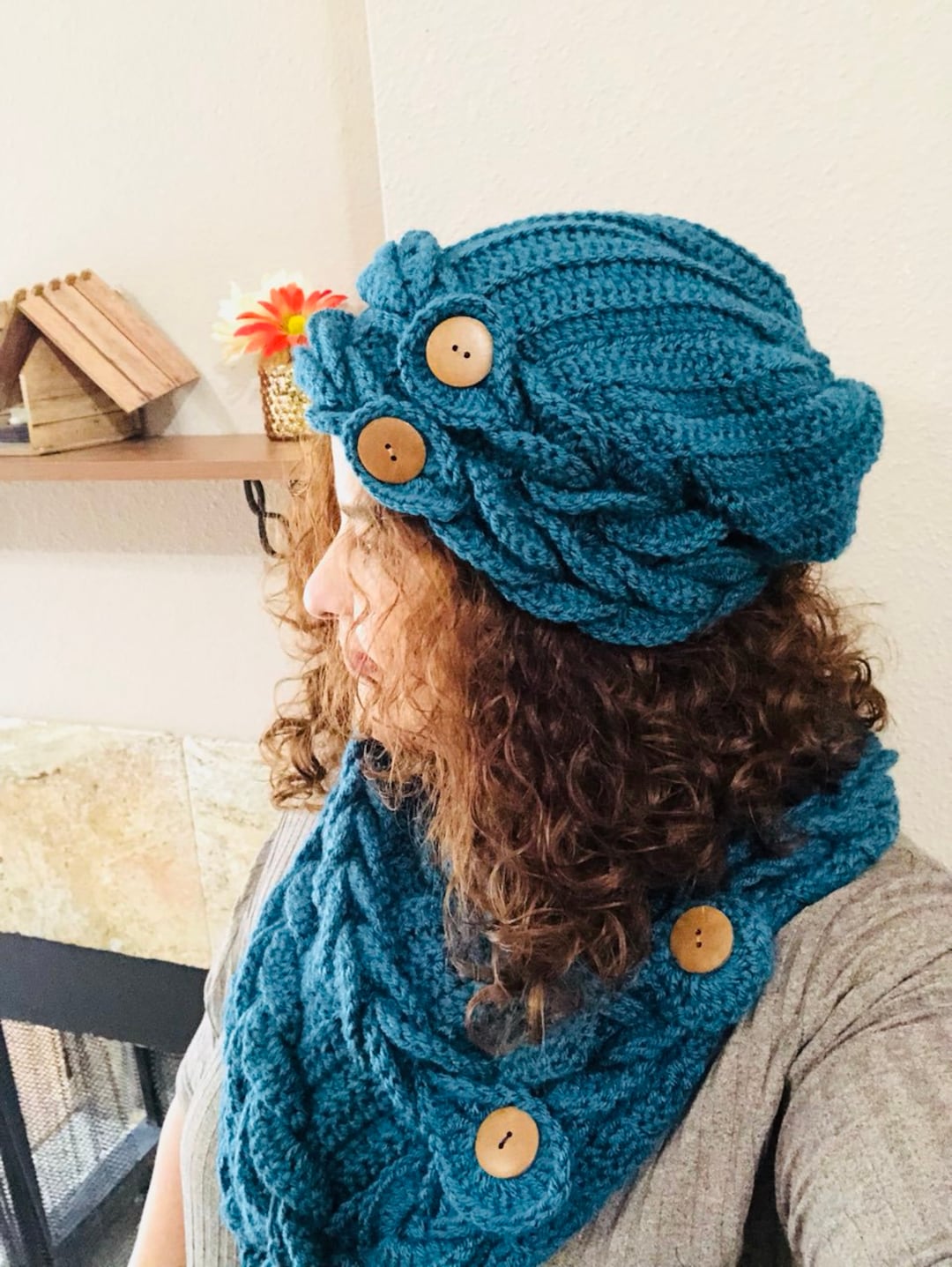 INSTANT DOWNLOAD Braids Slouchy Hat Beret Beanie - Crochet Pattern - Etsy