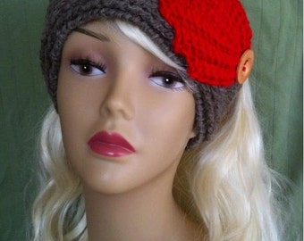 INSTANT DOWNLOAD Pattern Knit-Look Headband/Ear Warmer Leaves - Crochet Pattern