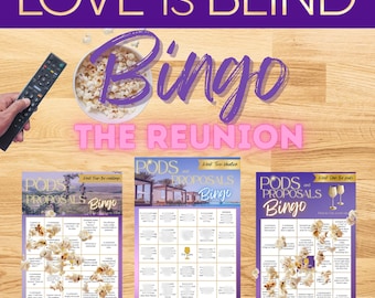 Love Is Blind Reunion Bingo: Printable Reality TV Game (Digital Download)