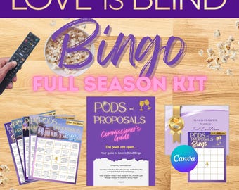 Love Is Blind Bingo Game: Reality TV Watch Party (Digital Download)