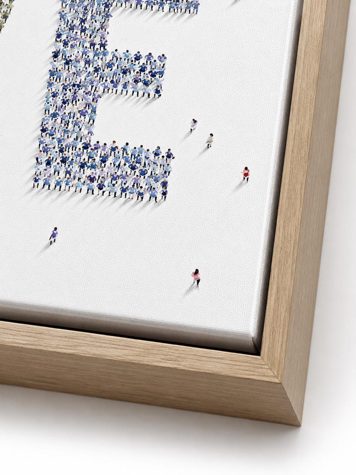 A love-themed typographic set shows “LOVE” with small heart details and two human couple silhouettes made from repeating tiny figures detail view