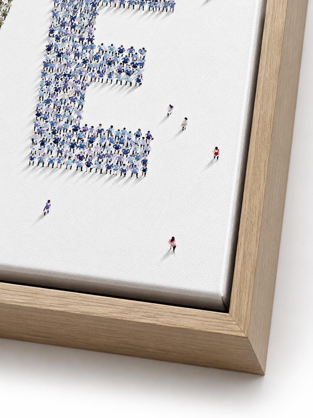 A love-themed typographic set shows “LOVE” with small heart details and two human couple silhouettes made from repeating tiny figures detail view