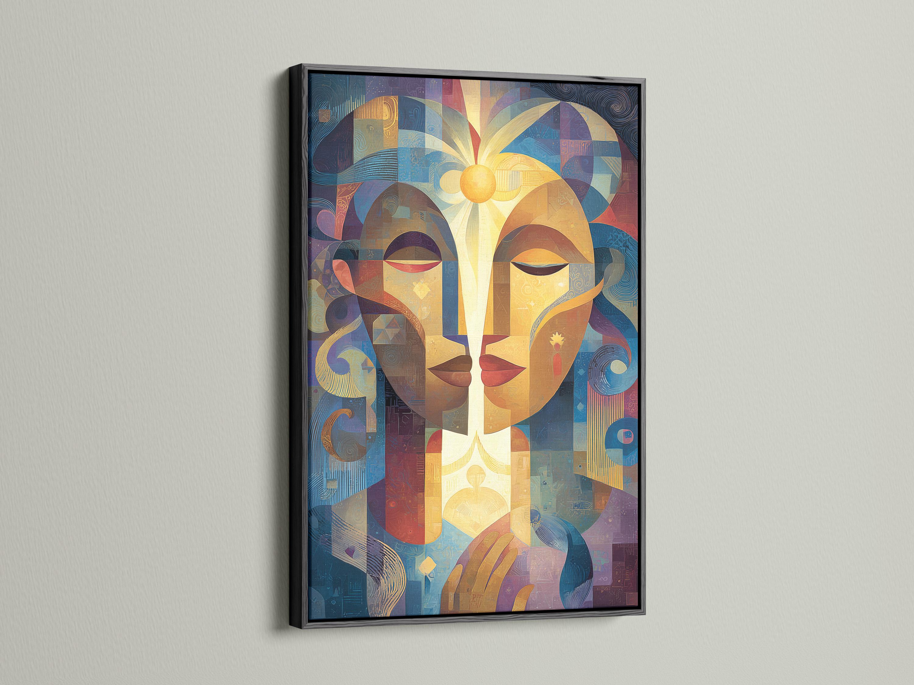 Artwork displayed above a wall with other view thumbnails of the same design