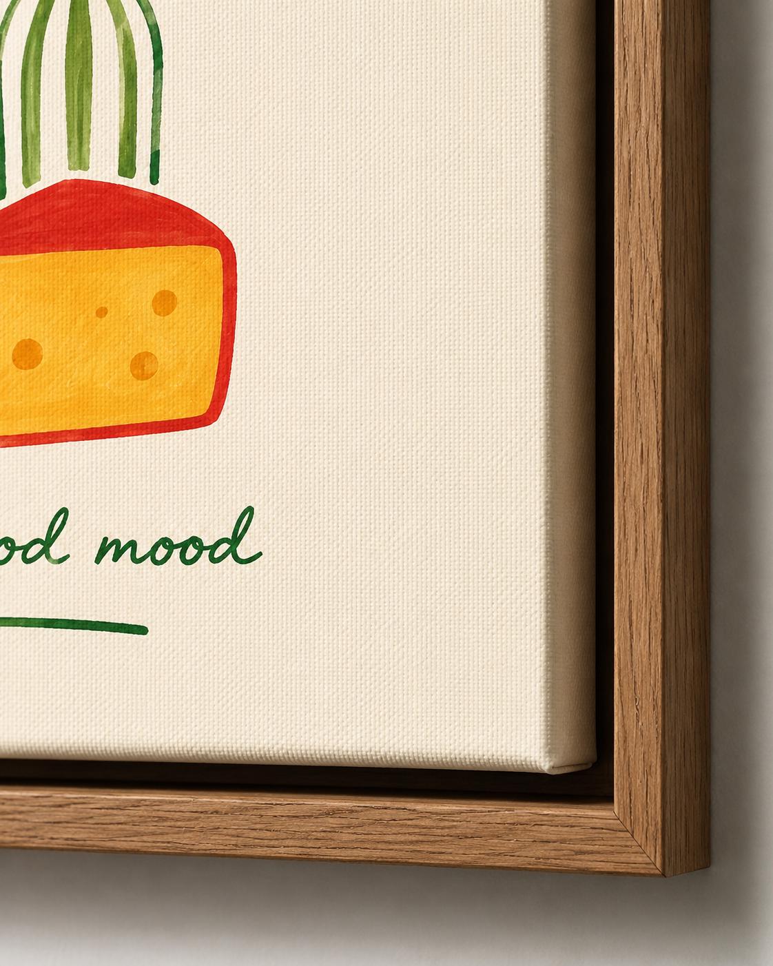 Set of three framed kitchen typography panels: Wine & Dine, Cin Cin and Pasta Night detail view