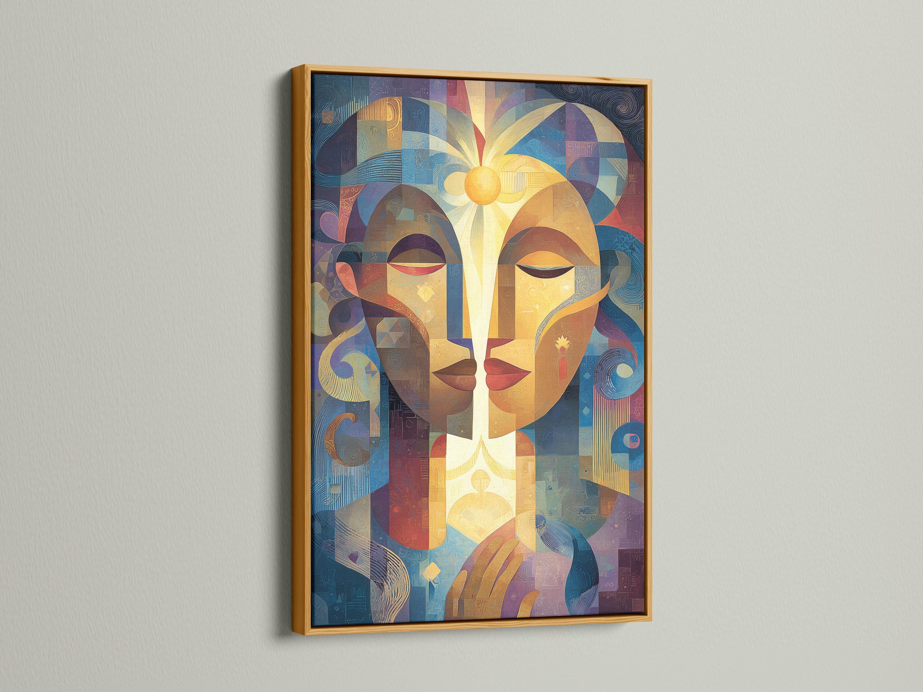Artwork displayed above a wall with other view thumbnails of the same design