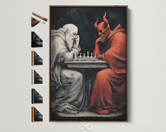 Melting Crown Canvas Art - Gold Black Wall Decor, Gothic Royalty