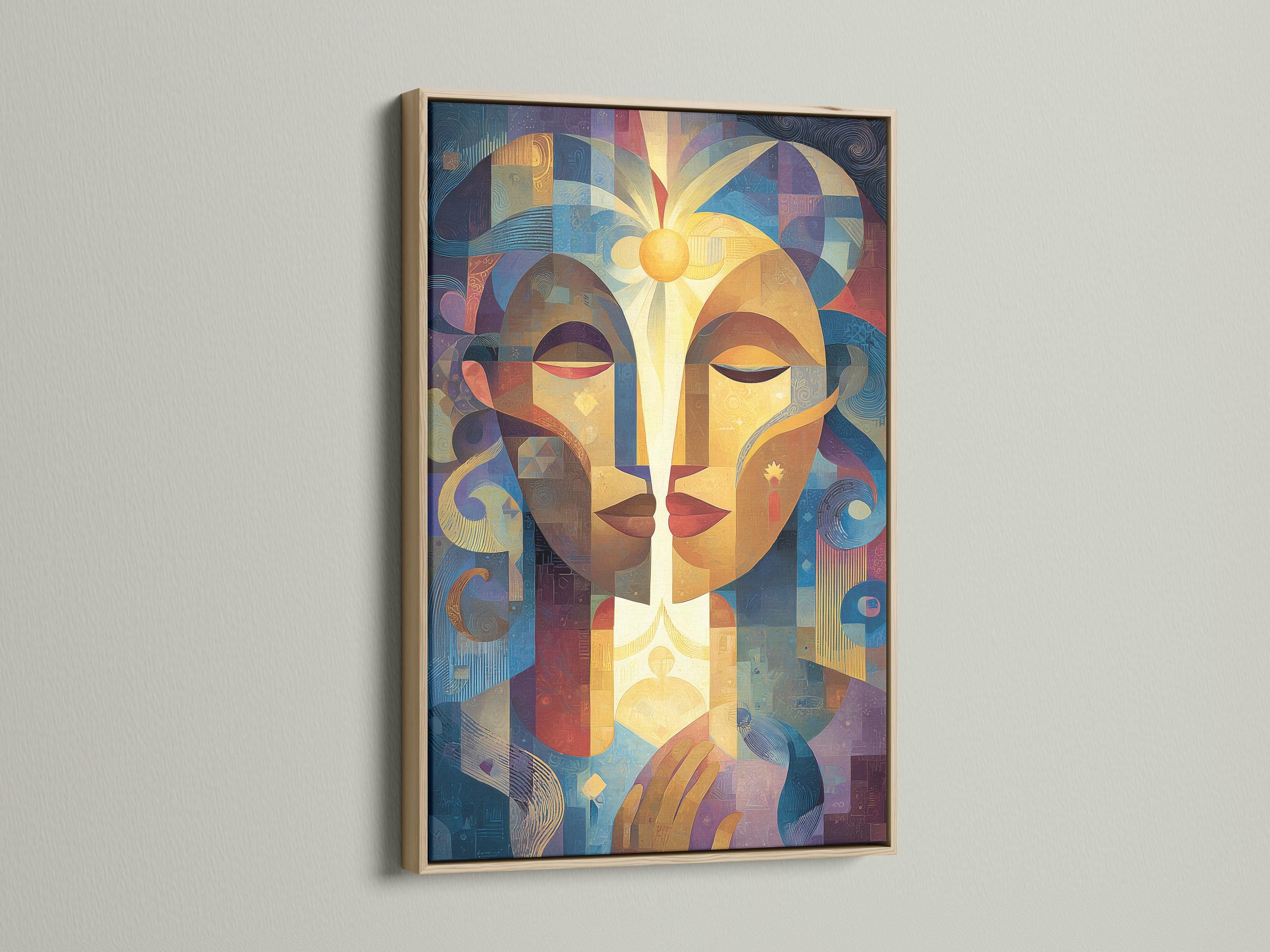 Artwork displayed above a wall with other view thumbnails of the same design