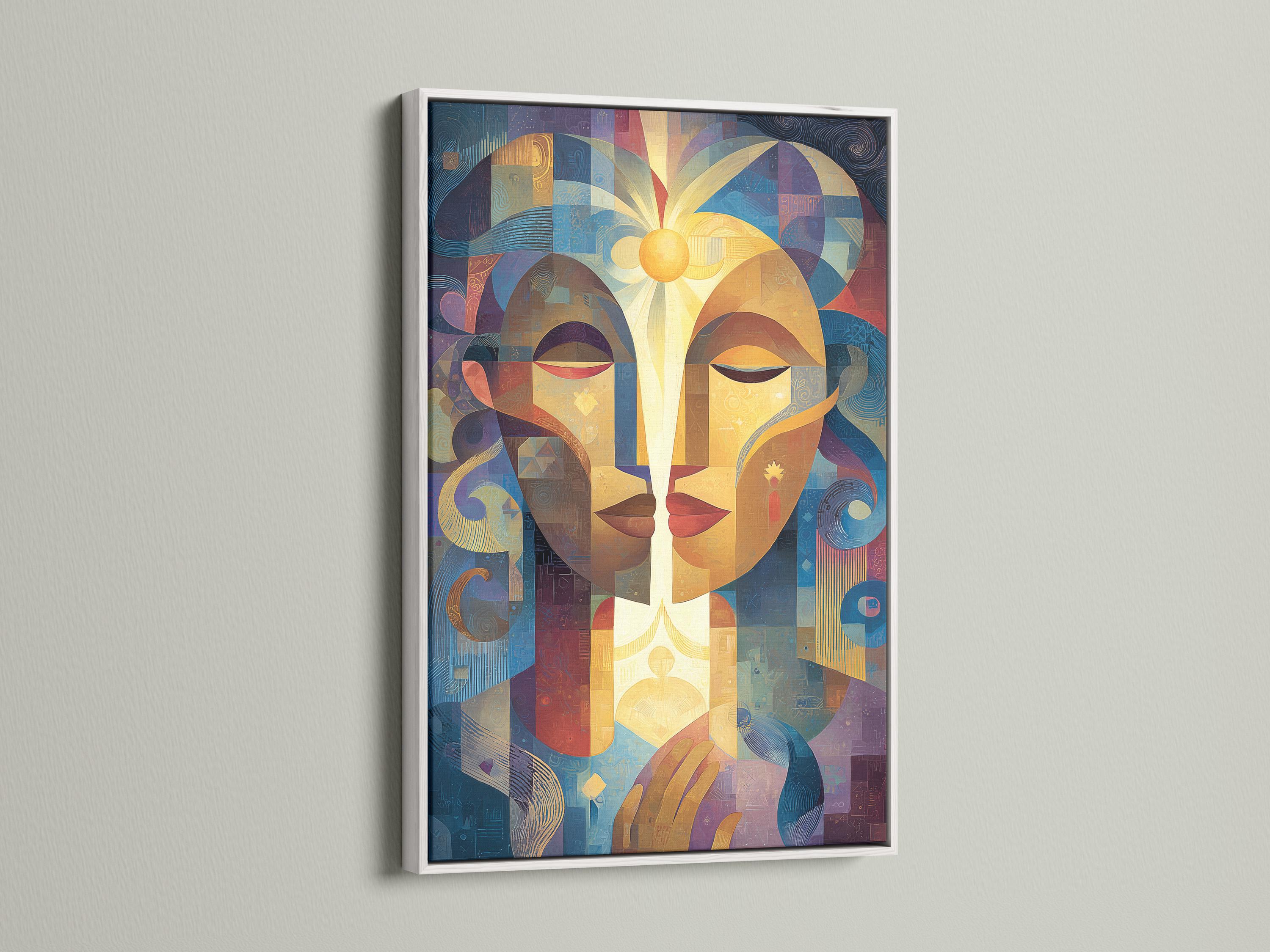 Artwork displayed above a wall with other view thumbnails of the same design