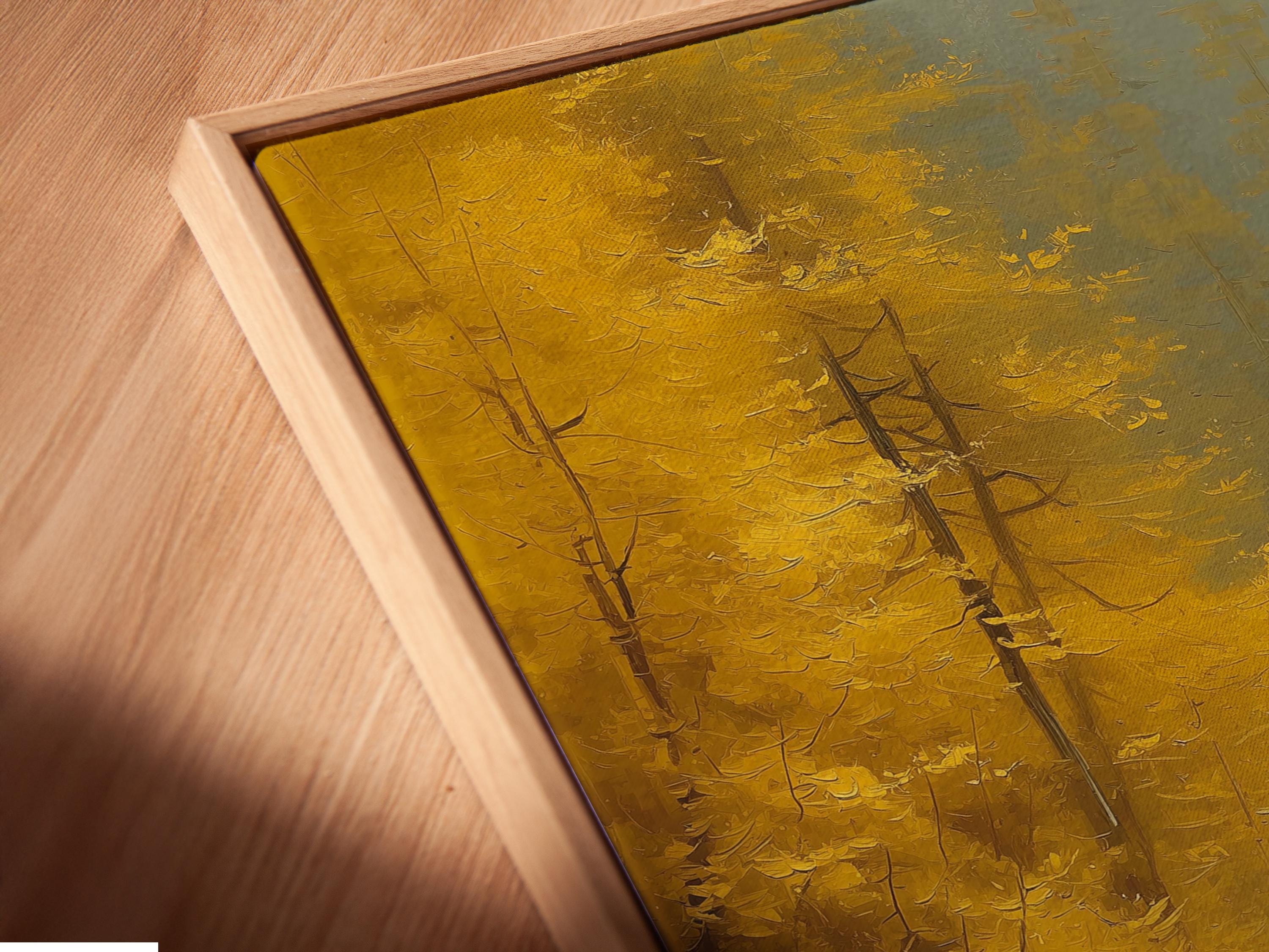 Wall mockup showing a framed bear-in-boat artwork against a light background