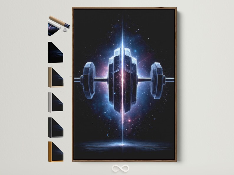 Cosmic dumbbell glowing against a dark galaxy star field