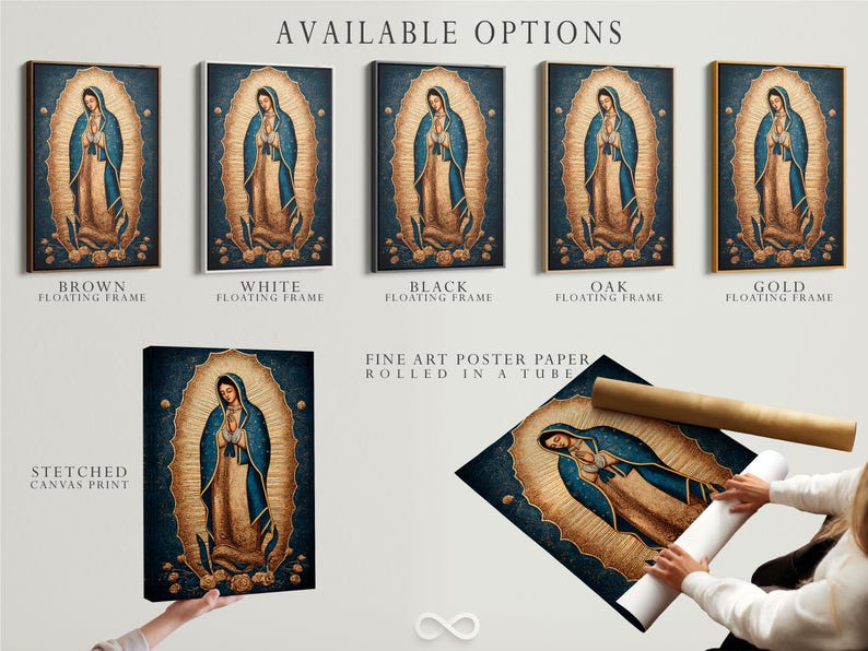 Our Lady of Guadalupe Canvas Print - Virgin Mary Wall Art, Catholic ...