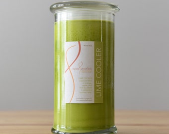 17 oz Woodwick Lime Cooler Soy Jar Candle