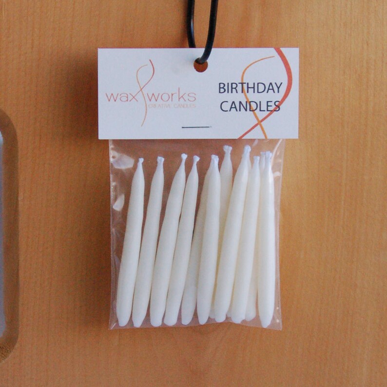 Set of 12 All Natural Soy Birthday Candles Etsy