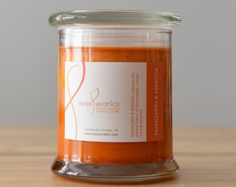 9 oz  Mandarin Mimosa Soy Jar Candle