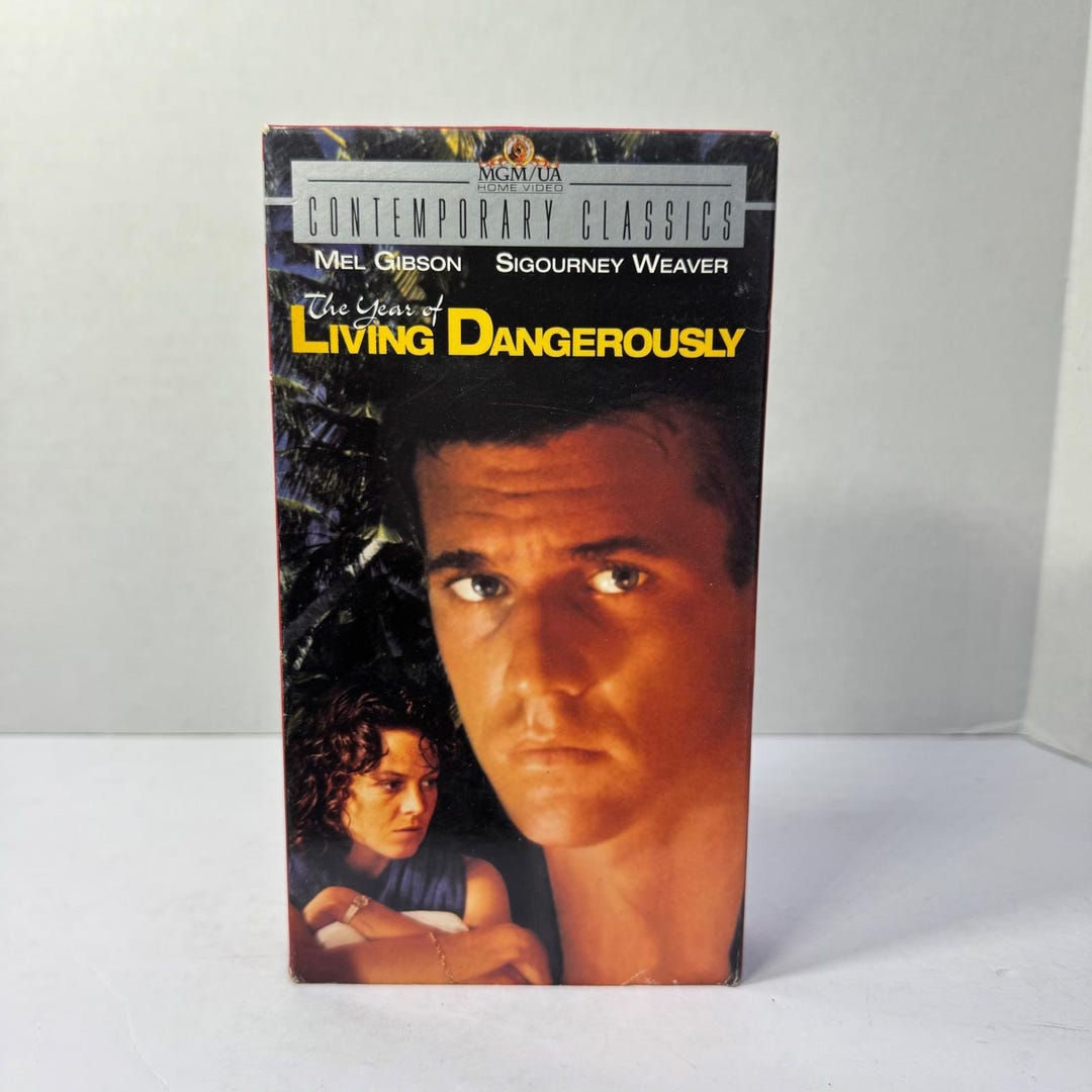 The Year of Living Dangerously VHS Mel Gibson Sigourney Weaver 1983 PG ...