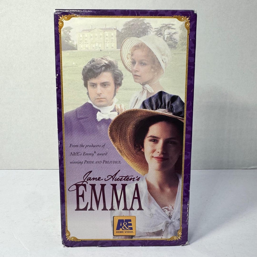 Jane Austen Emma VHS Movie 1996 A&E Home Video Kate Beckinsale Drama ...