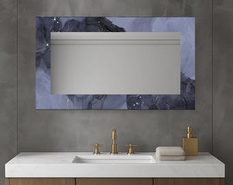 Wandspiegel aus gehärtetem Glas, modernes Wohndekor