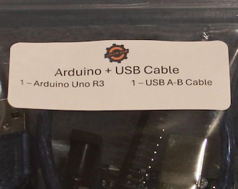 Arduino + USB Cable Starter Kit (Microcontroller + Programming Cable)