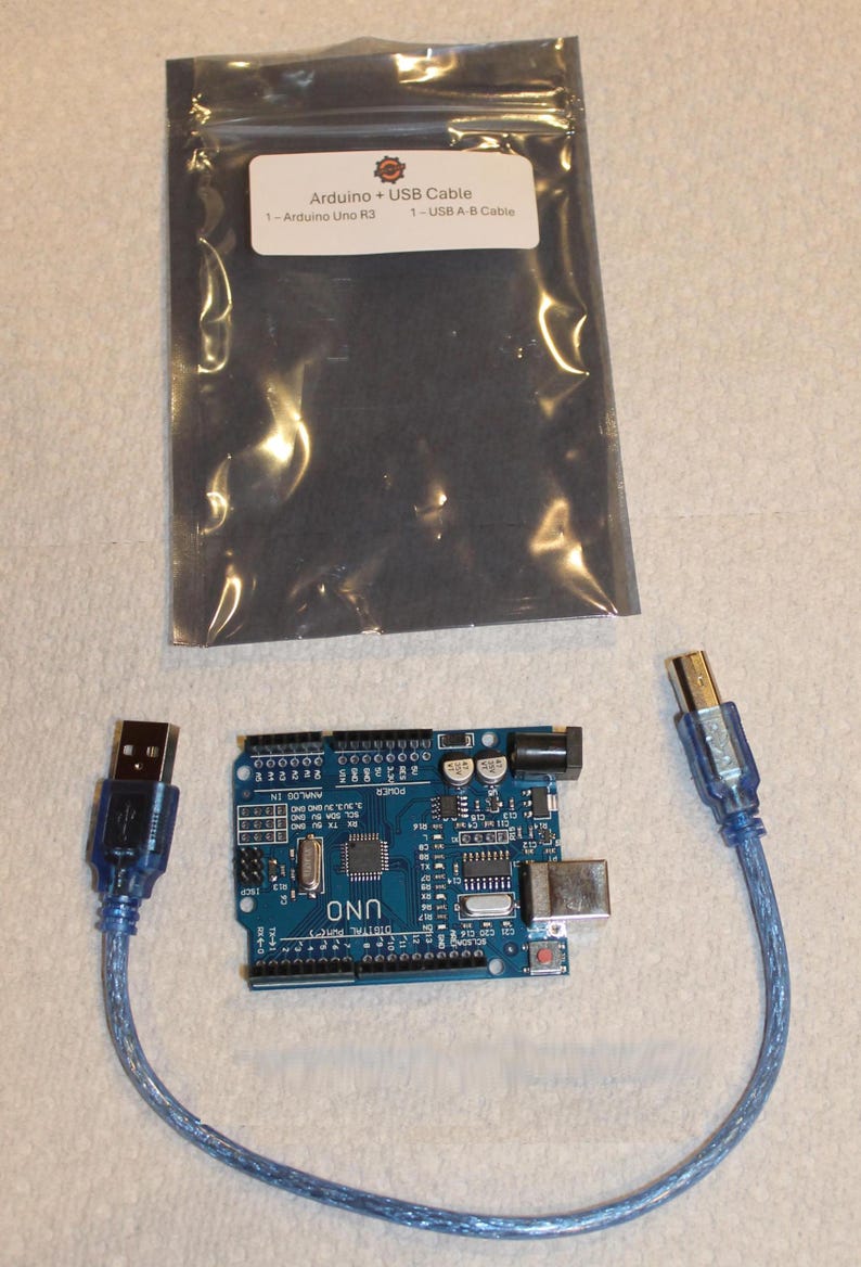 Arduino + USB Cable Starter Kit (microcontroller + Programming Cable ...