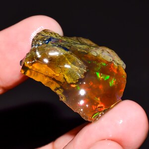 Natural Ethiopian Welo Opal Rough 34 Ct, Raw Hydrophane Crystal Opal, Loose Gemstone for Lapidary & Jewelry Making, M-607