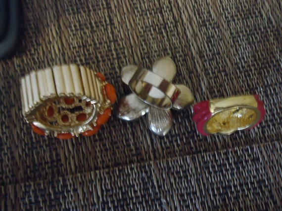 Lot of Vintage Costume Rings, Some Rhinestones, M… - image 3