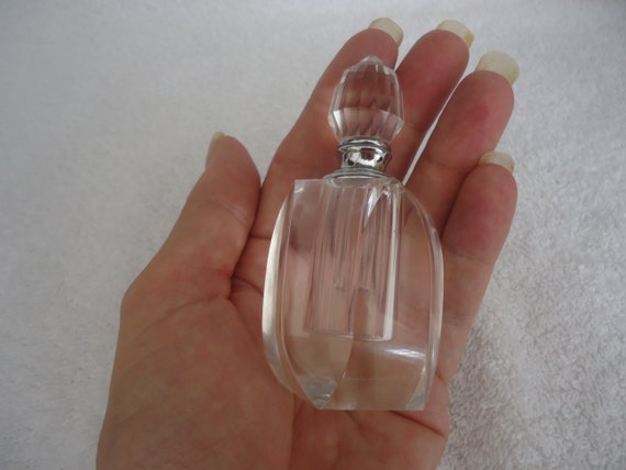 Cut Glass Perfume Bottle - image 1