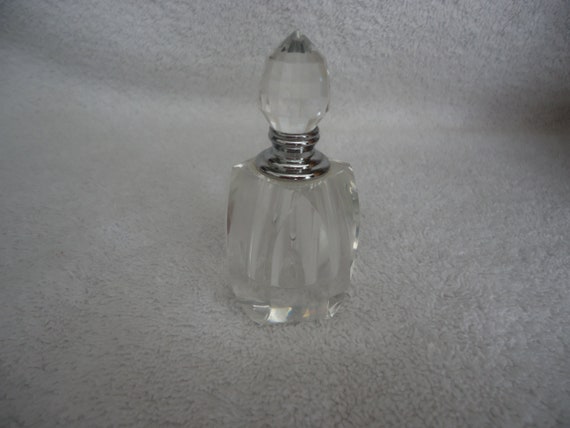 Cut Glass Perfume Bottle - image 3