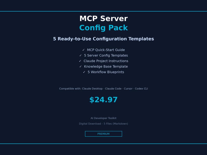 Server Config Pack — Developer Workflow Templates & Configuration Guide image 1