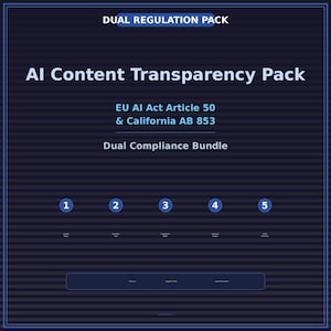 Paquete de transparencia de contenido: paquete de cumplimiento del artículo 50 de la UE y la ley AB 853 de California