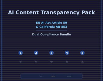 Content Transparency Pack — EU Article 50 & California AB 853 Compliance Bundle