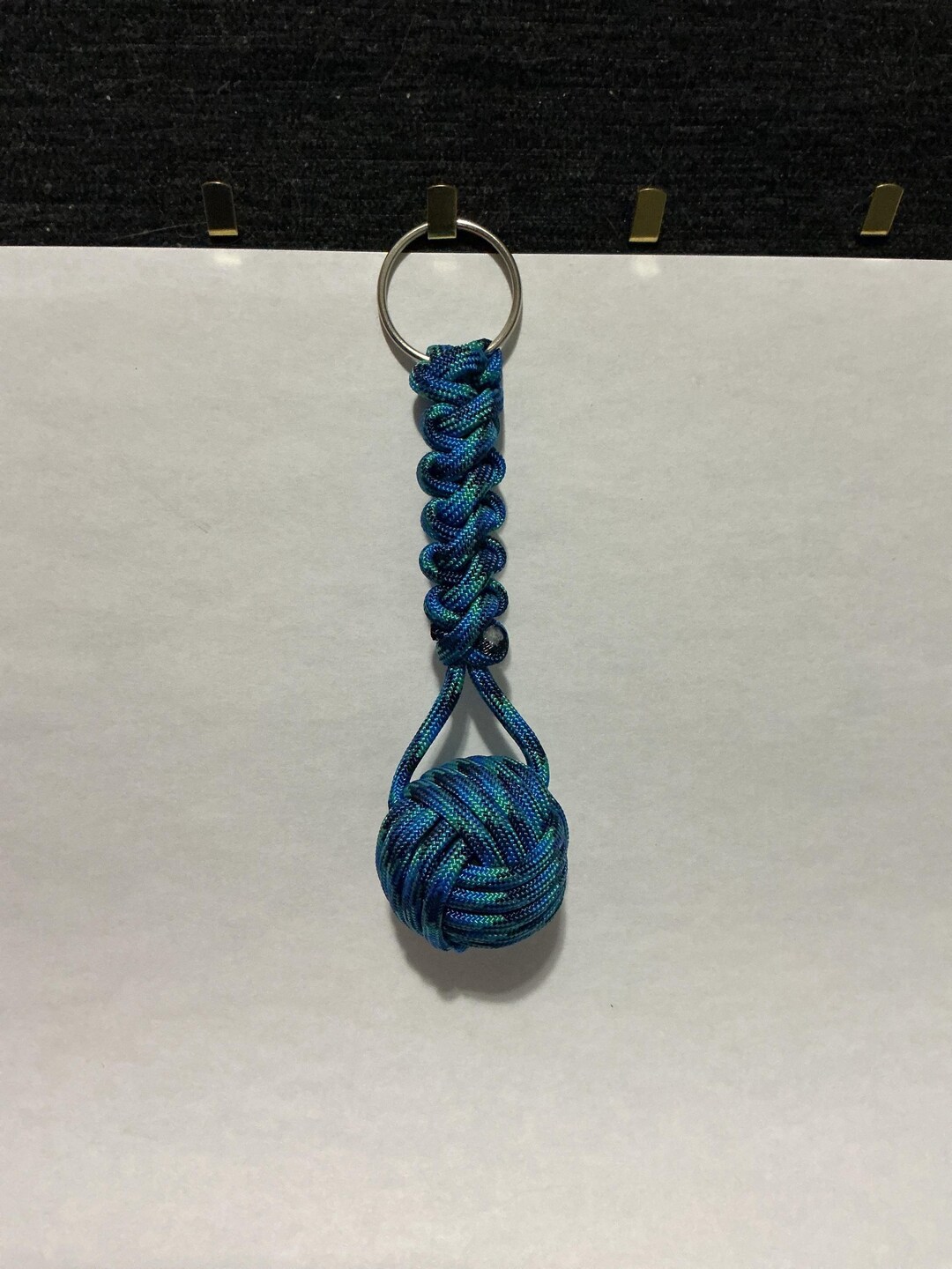 Neptune Monkey’s Fist Knot Paracord Keychain - Etsy