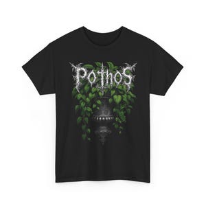 Monstera Death Metal Shirt, Gothic Plant Band Tee, Heavy Metal