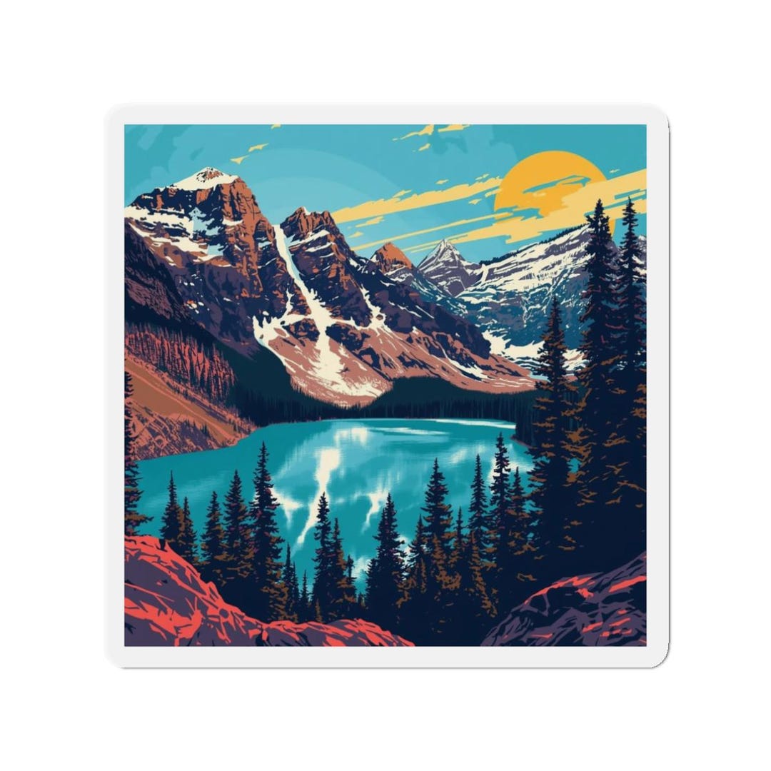 Glacier National Park Magnet: Vintage Travel Souvenir - Etsy