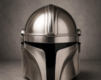 Casco mandaloriano, armadura de ciencia ficción ponible, cosplay de cazarrecompensas, réplica de acero, regalo para hombres