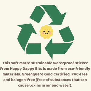 Earth Day Sticker, PVC-Free Eco Friendly Sticker, Earth Day Every Day Soft Matte Vinyl Sticker, Illustrated Environmental Plant Stickers 2.5 image 5