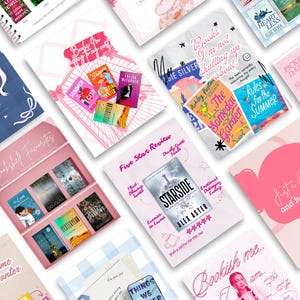 Szablony Bookstagram Canva | Szablony BookTok Instagram | 30 edytowalnych postów