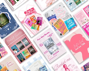 Bookstagram Canva Templates | BookTok Instagram Templates | 30 Editable Posts