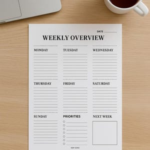 Minimalist Weekly Planner