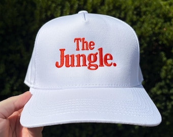 The Jungle Embroidered Hat | Vintage Style Ball Cap | Big Third Down