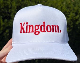 Kansas City Chiefs Kingdom Embroidered Snapback | NFL Fan Gift | Chiefs Trucker Hat | Football Cap